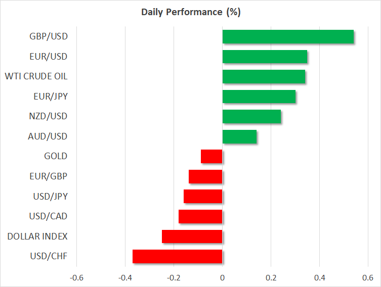Gold And Stocks March Higher As Dollar Bleeds Action Forex