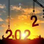 Construction site with 2022