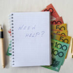 ‘Need help’ text on notepad and australian dollars