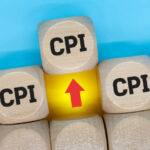 CPI, consumer price index symbol. Wooden blocks with words ‘CPI’