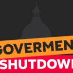 Government shutdown. Political and economic concept.