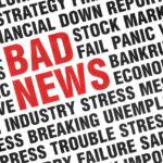 Typographical print of Bad News
